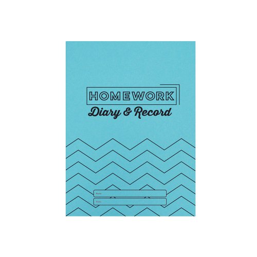 Silvine Homework Diary Record A5 Blue (Pack of 20) EX204