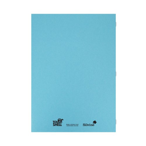 Silvine Tough Shell Exercise Book Ruled A4 Blue (Pack of 25) EX144