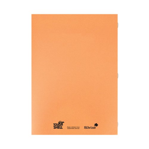 Silvine Tough Shell Exercise Book Squares A4 Orange (Pack of 25) EX145 SV43573