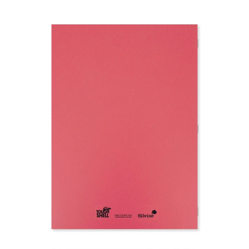 Silvine Tough Shell Exercise Book A4+ Red (Pack of 25) EX153