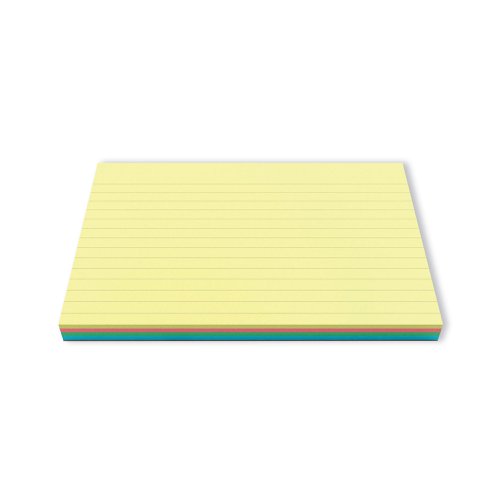 Silvine 48 Revision Notecard Pad Lined Multi-Coloured (Pack of 960) CR50AC