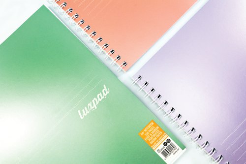 Silvine Luxpad Metallic 200 Page A4+ Assorted (Pack of 3) LUXA4MAC | Sinclairs