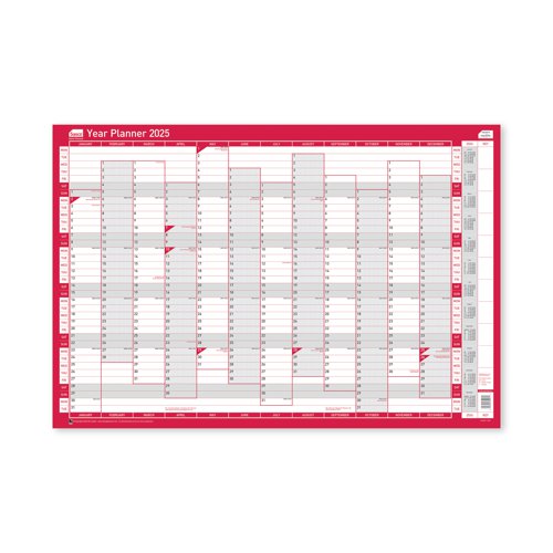 SY10751 | Plan holidays and trips at work or at home with this great wall planner from Sasco. See the whole year at a glance and coordinate staff holidays, business meetings or office training. Alternatively, hang it at home to organise school holidays, work trips and other arrangements. The surface is laminated for you to write on with a whiteboard marker, which can easily be wiped off to make changes. The oversized planner features days running vertically down the side and months across the top, with larger day boxes of 26mm in size, ideal for a busy office or household. YoungMinds is leading the movement to make sure every young person gets the mental health support they need, when they need it, no matter what.