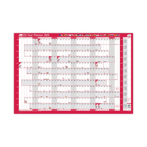 Sasco EU Year Planner Mounted 2025 SY1075925