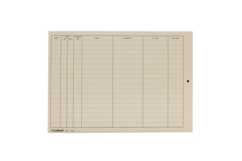 Exacompta Guildhall Loose-Leaf Visitors Book Refill (50 Pack) T40/R