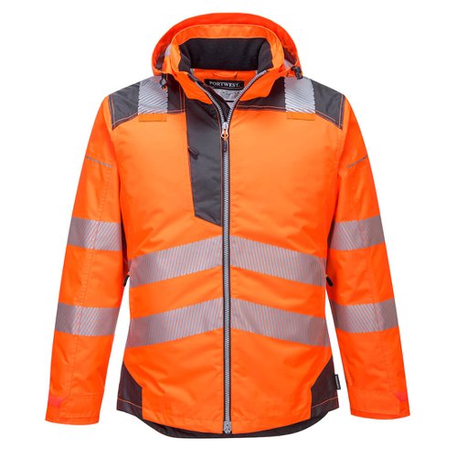 Portwest PW3 Hi Vis Winter Jacket L Orange/Gry