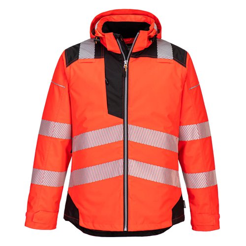 Portwest PW3 Hi Vis Winter Jacket XL Red/Blk | POW38942 | Portwest