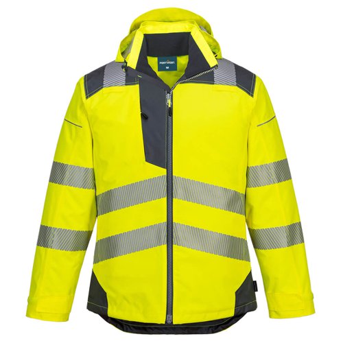 Portwest PW3 Hi Vis Winter Jacket L Yellow/Gry