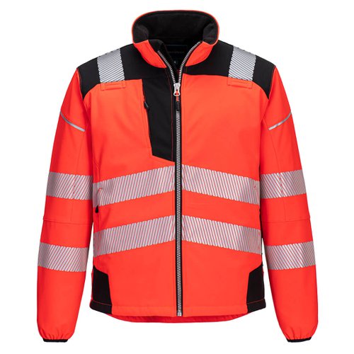 Portwest PW3 Hi Vis Softshell 3L XL Red/Blk | POW39100 | Portwest