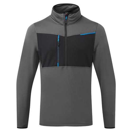 Portwest WX3 Half Zip Tech Fleece L Metal Gry