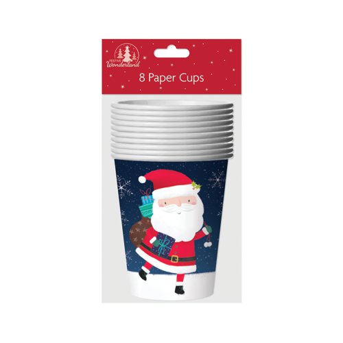 Christmas Paper Cups 9oz 8-Pack Cute (Pack of 12) XP0333