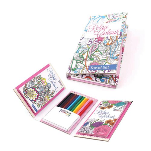 Tallon Adult Colouring Book Travel Set (Pack of 6) 6844