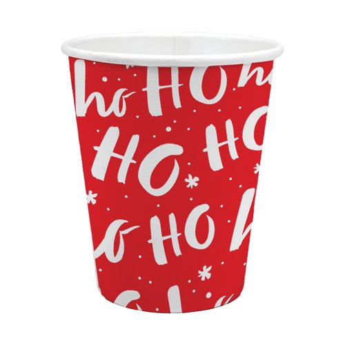 Contemporary Christmas Party Paper Cups x6 Pack of 12 X9984B