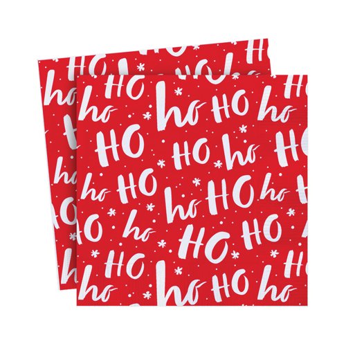 Contemporary Christmas Party Paper Napkins x20 Pack of 12 X9985B