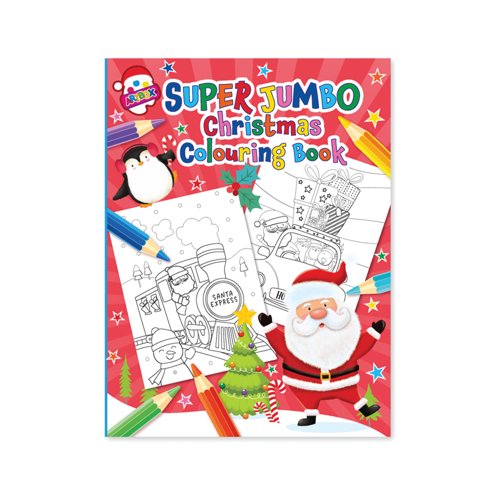 Christmas Super Jumbo Activity Colouring Book Pack of 6 X9702B/FSC