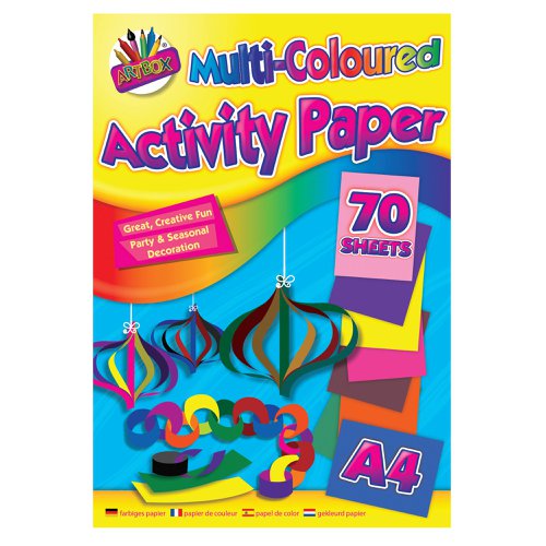 Art Box Activity Paper Pad A4 Assorted (12 Pack) TAL06872