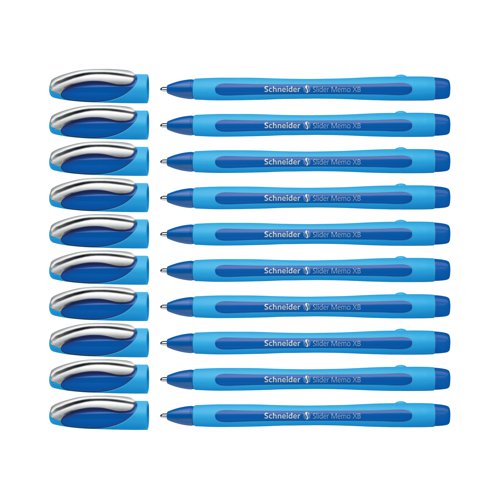 Schneider Slider Memo XB Ballpoint Pen Large Blue (Pack of 10) 150203