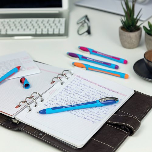 Schneider Slider Memo XB Ballpoint Pen Large Blue (Pack of 10) 150203