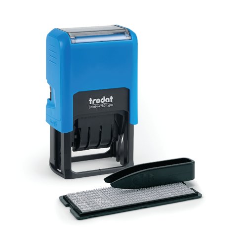 Trodat Typo Printy 4750 Stamp + 4mm Date 140030