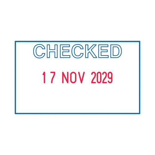 Trodat Printy 4750L Dater Stamp - Checked 141386