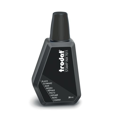 Trodat 7011 Stamp Pad Ink Black 55886