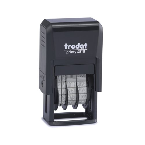 Trodat 4810 Self-Inking Date Stamp Black 70169