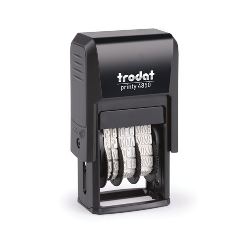 Trodat Printy 4850L2 Mini Dater Stamp Paid + 3.8mm Date 76373