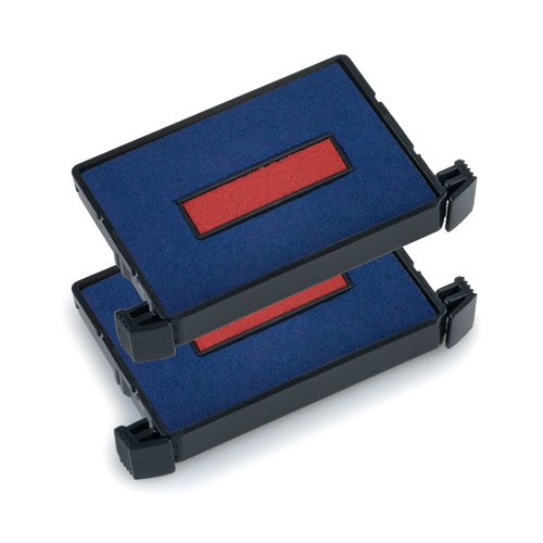 Trodat Ink Cartridge Replacement Pad 6/4750 Blue/Red (Pack of 2) 78253