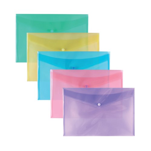 Stud Wallet Pastel Assorted A4 (25 Pack) 302208