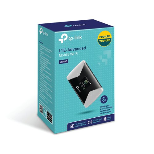 TP-Link Mobile Hotspot 4G LTE Advanced 300Mbps V2 M7450