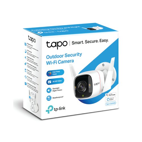 TP-Link Outdoor Security Wi-Fi Camera 2K QHD Night Vision TAPO C320WS