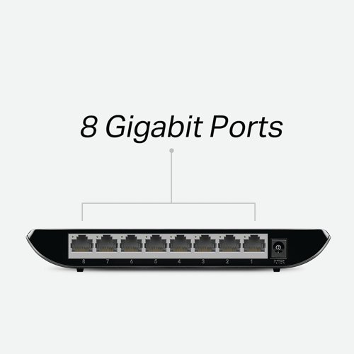 TP-Link 8-Port Gigabit Desktop Network Switch 8 10/100/1000Mbps V10 RJ45 Ports TL-SG1008D Ethernet Switches TP92320