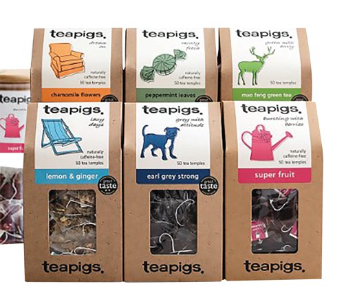 Teapigs Mixed Variety Packs of 50 Teabags (Pack of 6) FOTEA009