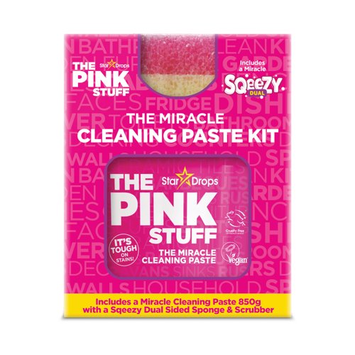 The Pink Stuff Paste + Squeezy Dual Sided Sponge Kit Pack of 6 576259