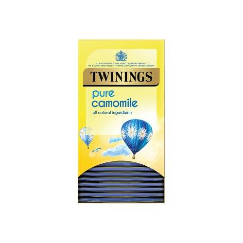 Twinings Camomile Herbal Infusions are the perfect way to relax and unwind at the end of a hard day. Each tea bag is made with the sweetest pollen heads, harvested during the warmest months, for a delicious cup of camomile tea. It brings a relaxing taste of summer to any time of year. Like all Twinings products, these camomile tea bags are made with ethically sourced ingredients. This pack contains 20 individually wrapped tea bags.