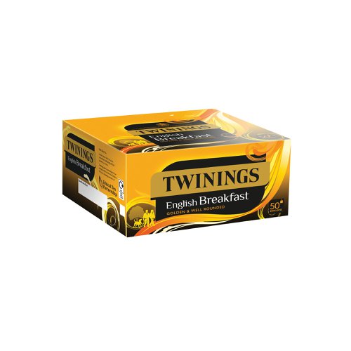 Start your day the right way with a cup of Twinings English Breakfast tea. This bright and full-bodied tea is packed with flavour. Serve alongside breakfast for a delicious accompaniment or enjoy a cup at any time of day as a quick pick-me-up. Like all Twinings tea, English Breakfast is made using tea from estates under the Ethical Tea Partnership. This pack contains 300 tea bags, ideal for shared kitchens.