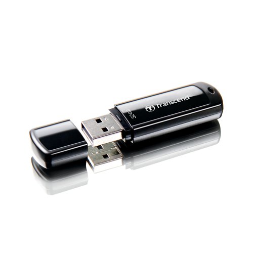 Transcend JetFlash 700 USB Flash Drive 32GB USB3.0 Black TS32GJF700