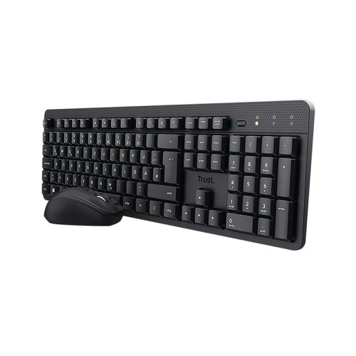 Trust TKM-360 Wireless Keyboard and Mouse Set Black 25358