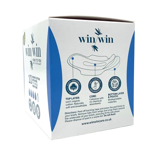 Win Win Sustainable Ultra Night Pad Pack 10 (Pack of 12) 1021