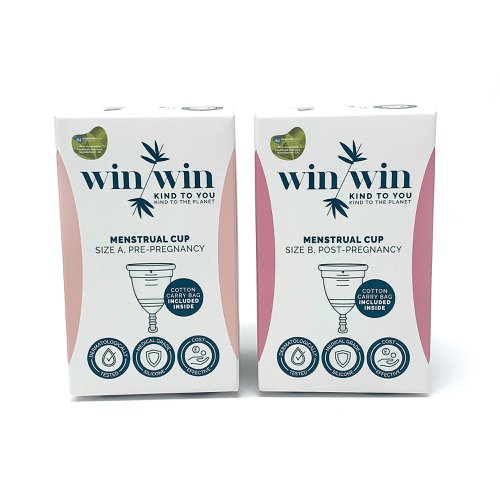 There is no need to compromise between great performance and protecting our planet. That's why plant-based and biodegradable materials are transformed into high quality period care products which provide your body, and the planet, with the kindness they deserve. Disposable period care products often contain chemical absorbents and non-renewable plastics. The benefit of using a menstrual cup is it reduces waste and Co2 emissions, an eco-friendly alternative to tampons. Can be worn for up to 8 hours and holds as much as 3 tampons, making them cost effective. Made with 100% medical-grade silicone. Dermatologically tested with no latex, dyes, bleach, BPA or phthalates. Non-hazardous waste material, so can be recycled. Supplied with a cotton carry bag.