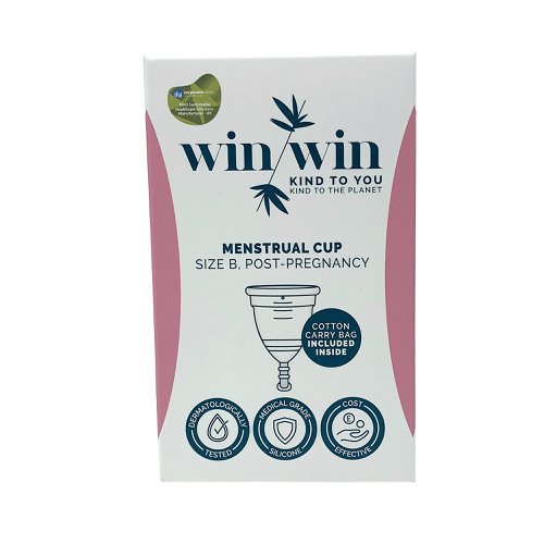 There is no need to compromise between great performance and protecting our planet. That's why plant-based and biodegradable materials are transformed into high quality period care products which provide your body, and the planet, with the kindness they deserve. Disposable period care products often contain chemical absorbents and non-renewable plastics. The benefit of using a menstrual cup is it reduces waste and Co2 emissions, an eco-friendly alternative to tampons. Can be worn for up to 8 hours and holds as much as 3 tampons, making them cost effective. Made with 100% medical-grade silicone. Dermatologically tested with no latex, dyes, bleach, BPA or phthalates. Non-hazardous waste material, so can be recycled. Supplied with a cotton carry bag.