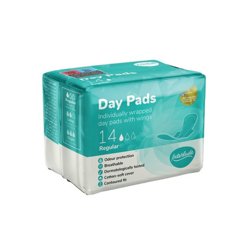 Interlude Ultra Day Pads Regular Packet x14 Pads (Pack of 12) 6485