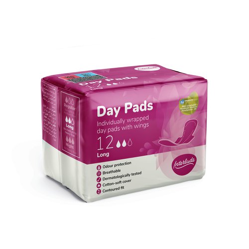 Interlude Ultra Day Pads Long with Wings Packet x12 Pads (Pack of 12) 6486 | TSL