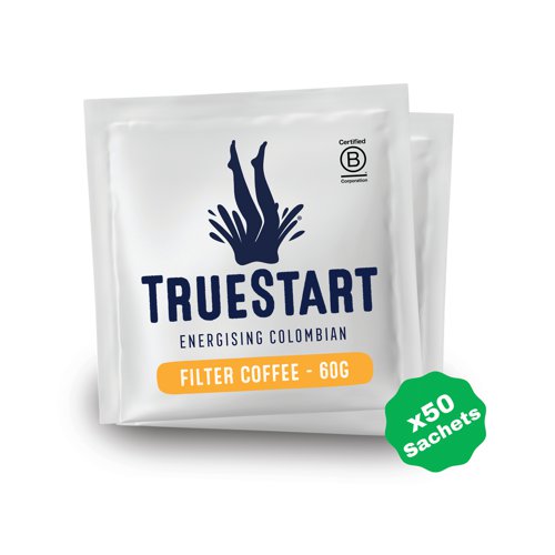 Truestart Energising Colombian Filter Coffee Sachets 60gx50 (Pack of 50) OCFEC60G50