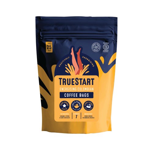TrueStart Energising Colombian Coffee Bags Pack of 25 COFEC25LOOSE