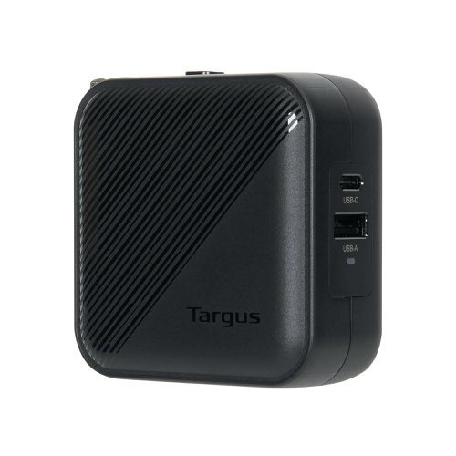 Targus 65W GaN Wall Charger USB-C/USB-A Black APA803GL