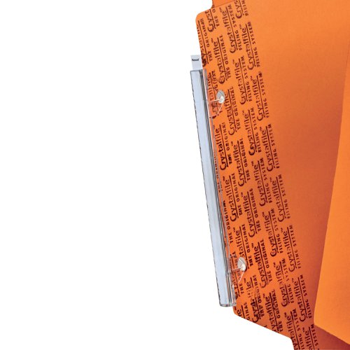 Rexel Crystalfile Classic 30mm Lateral File Orange(Pack of 25) 3000110