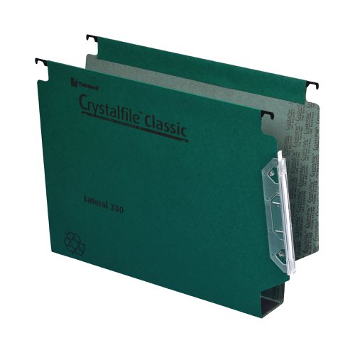 Rexel Crystalfile Classic 50mm Lateral File Green (Pack of 25) 70672 | ACCO Brands