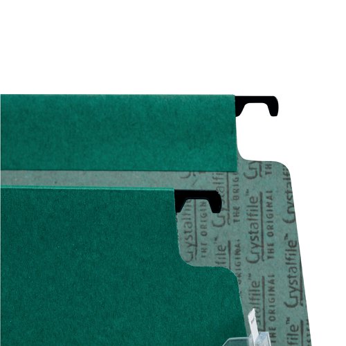 Rexel Crystalfile Classic 50mm Lateral File Green (Pack of 25) 70672 | ACCO Brands