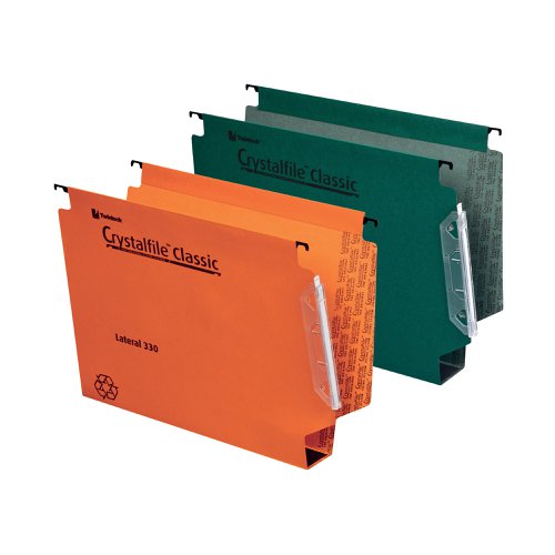 Rexel Crystalfile Classic 50mm Lateral File Green (Pack of 25) 70672 | ACCO Brands